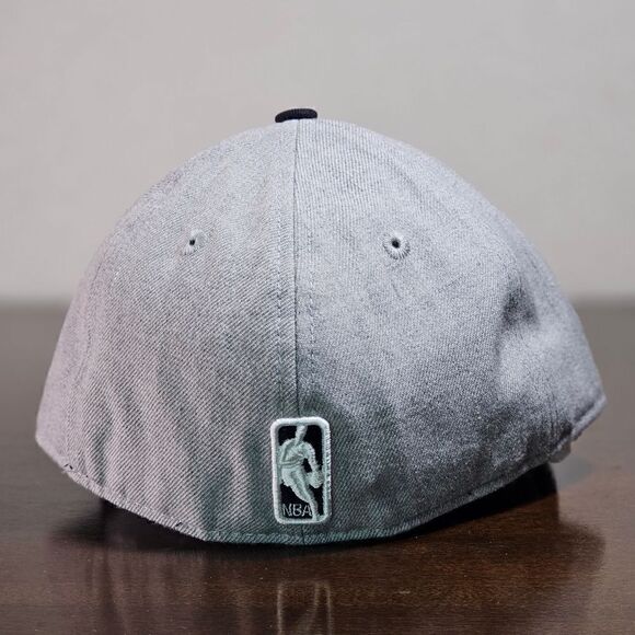 New Era Oklahoma City Thunder Hat Low Crown Hat Grey Blue Fitted 7 3/8 NBA Cap - Picture 8 of 8
